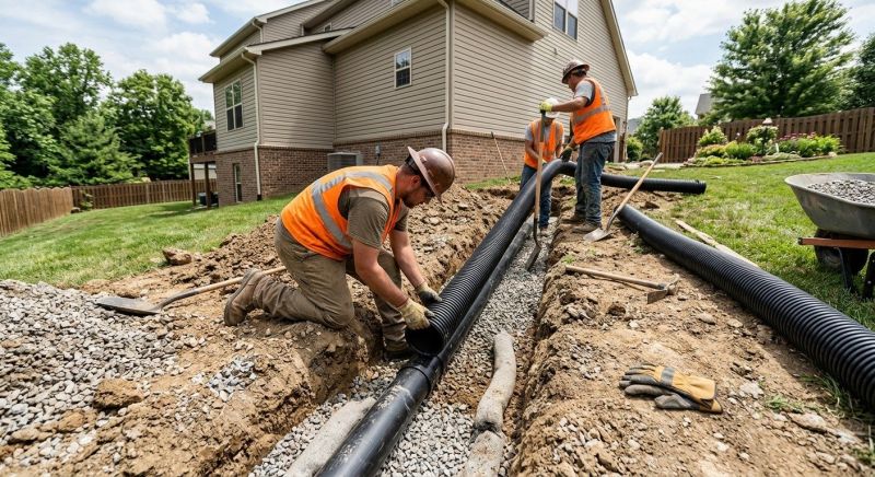 Yard Drainage Installation